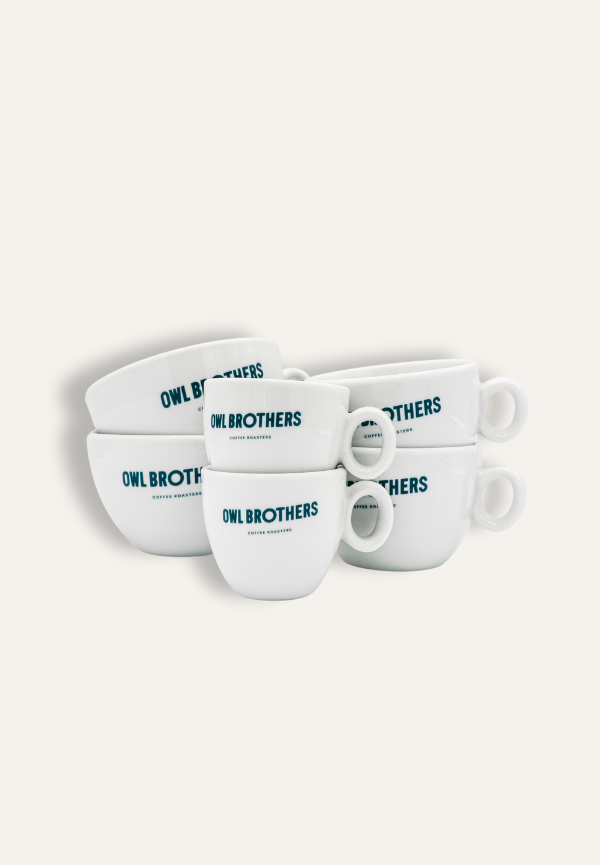 Lot de 6 Tasses Porcelaine Owl Brothers